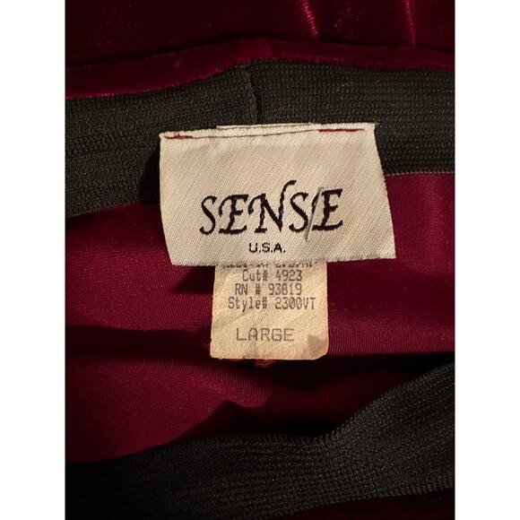 Y2K Burgundy Velvet Set – Notations Top S & Sense Pants Altered S (Let Out to L) - Picture 10 of 11